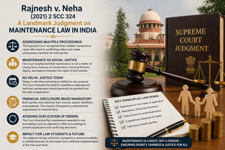 maintenance law in india